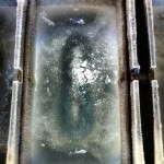 ⑤撹拌を止め完全に氷に